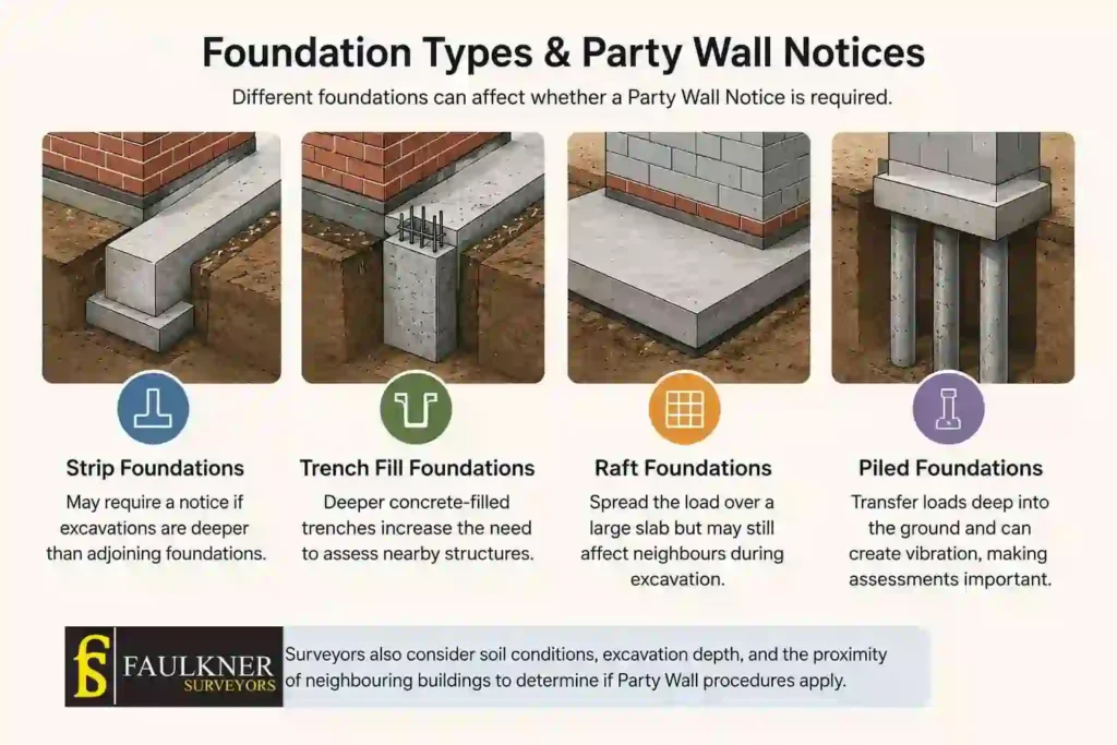 How Do Construction Methods Affect Party Wall Requirements? A Homeowner’s Guide 1 How Do Different Foundation Types Influence Party Wall Notices Luton?
