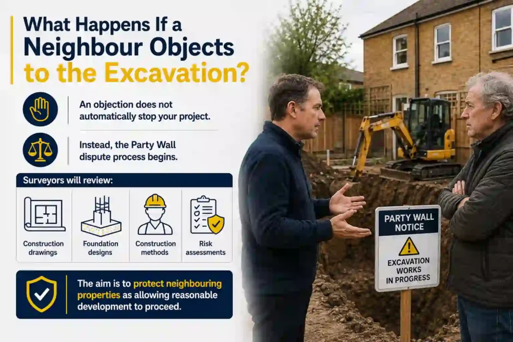 The Complete Guide to Section 6 Excavation Notices 3 What Happens If a Neighbour Objects to the Excavation Luton