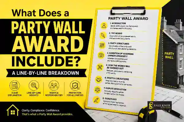 Party Wall Awards Explained Line-by-Line: What Property Owners and Neighbours Need to Know 1 What Does a Party Wall Award Include? A Line-by-Line Breakdown Luton